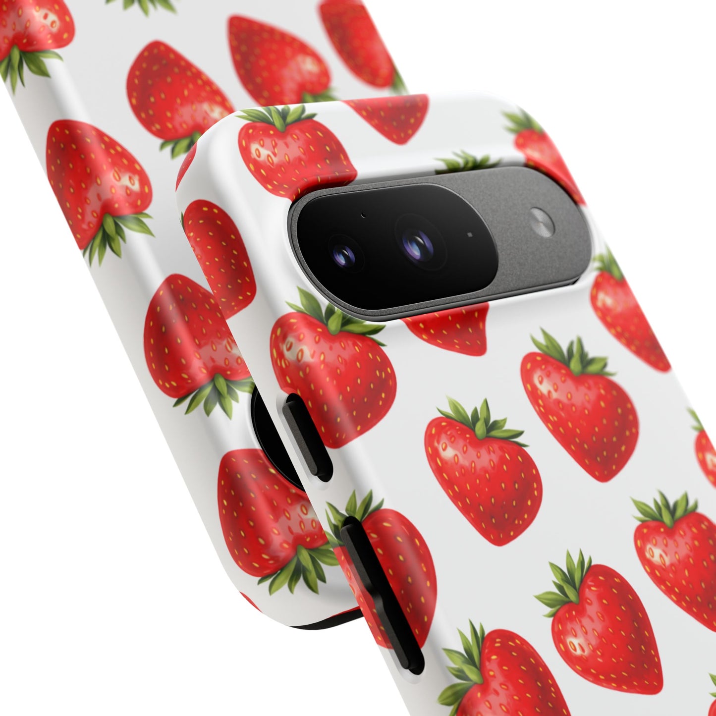 Cute Strawberry Phone Case – Aesthetic Fruit Pattern Protective Cover for Iphone, Samsung Galaxy and Pixel