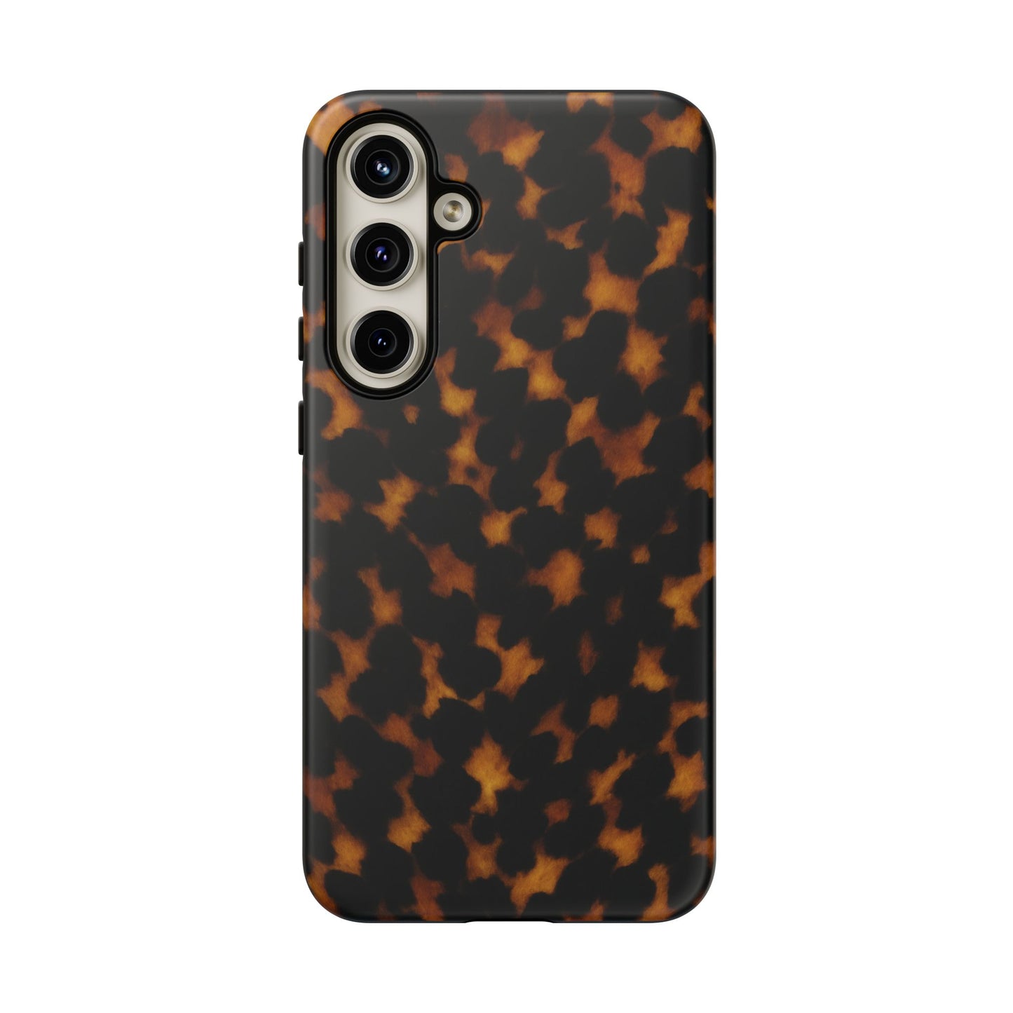 Tortoiseshell Pattern Tough Phone Case | Classic Leopard-Style Protective Cover