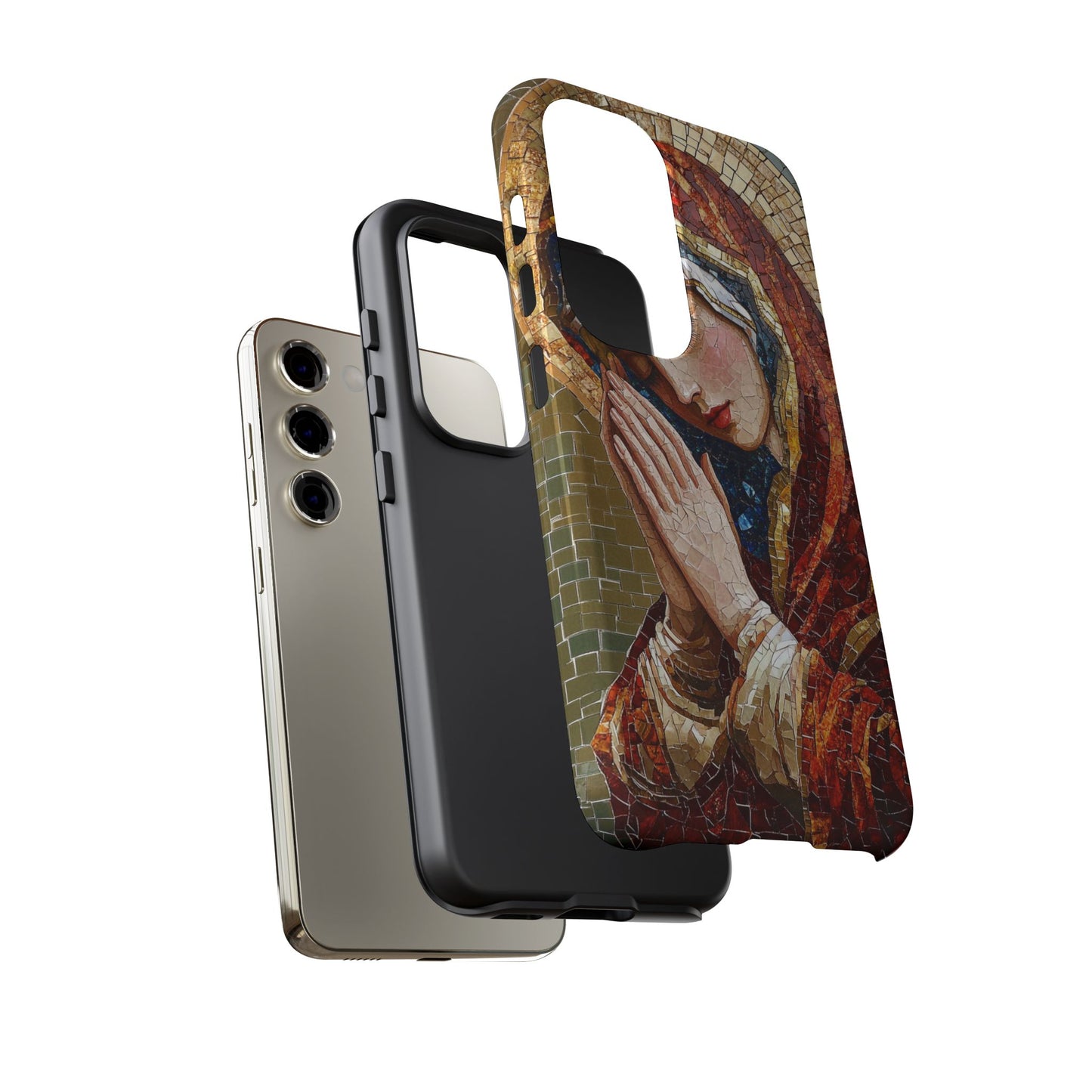 Virgin Mary Phone Case, Catholic Phone Case, Christian Aesthetic Case, Religious iPhone Case, Saint Art Case, Faith Gift