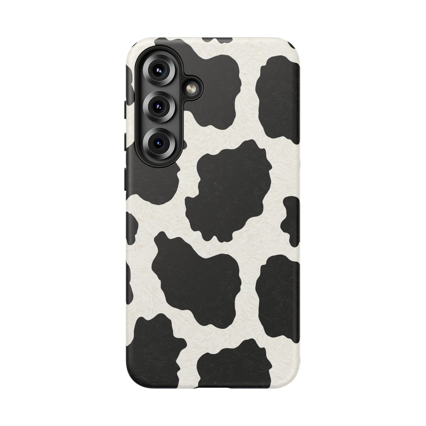 Black & White Cow Print Phone Case | Aesthetic Tough Protective Case