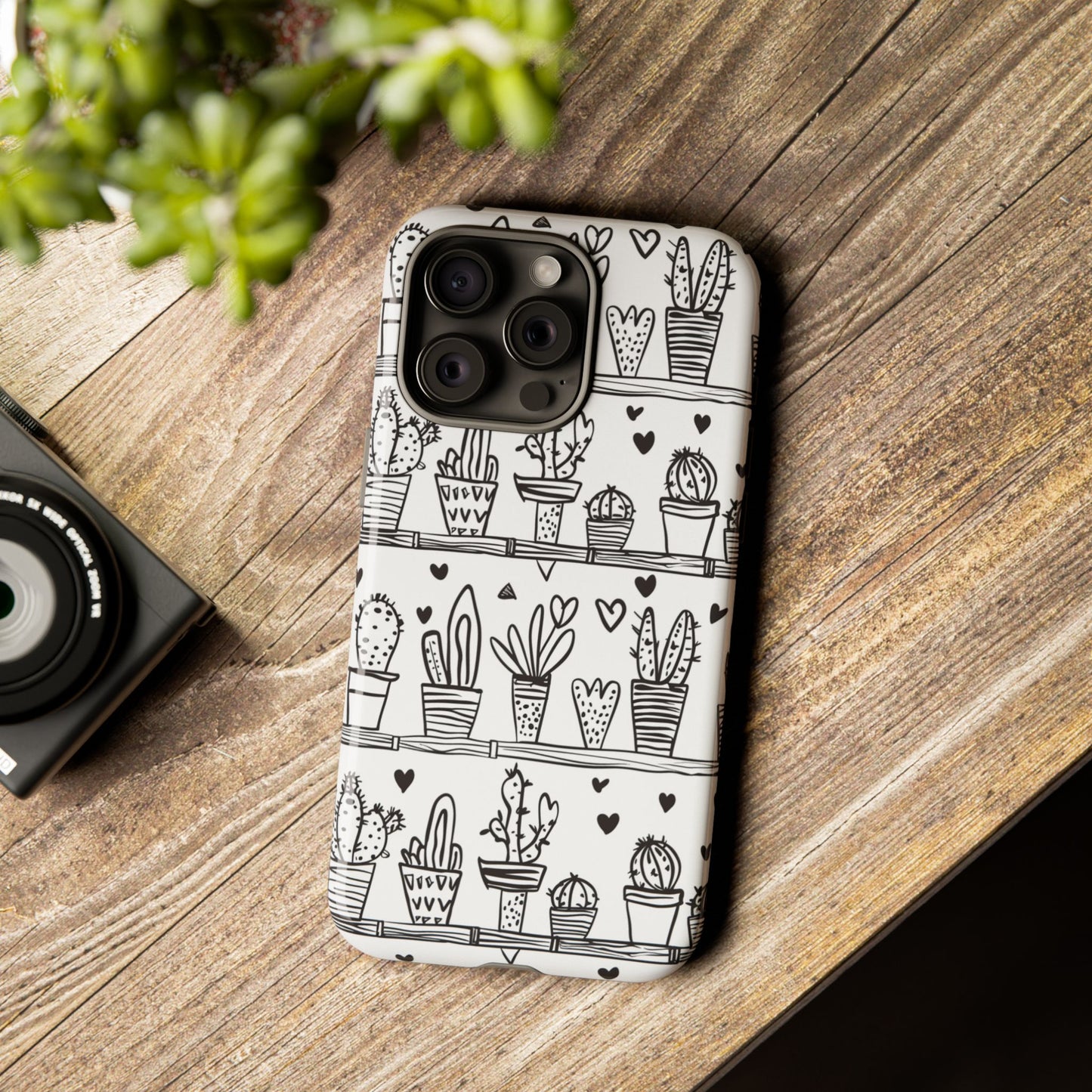Cactus Succulent Phone Case Cute Plant Aesthetic iPhone Samsung Cover