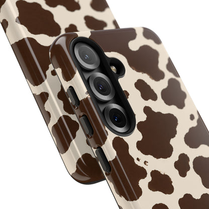 Western Cow Print Tough Phone Case for iPhone Samsung Galaxy Pixel