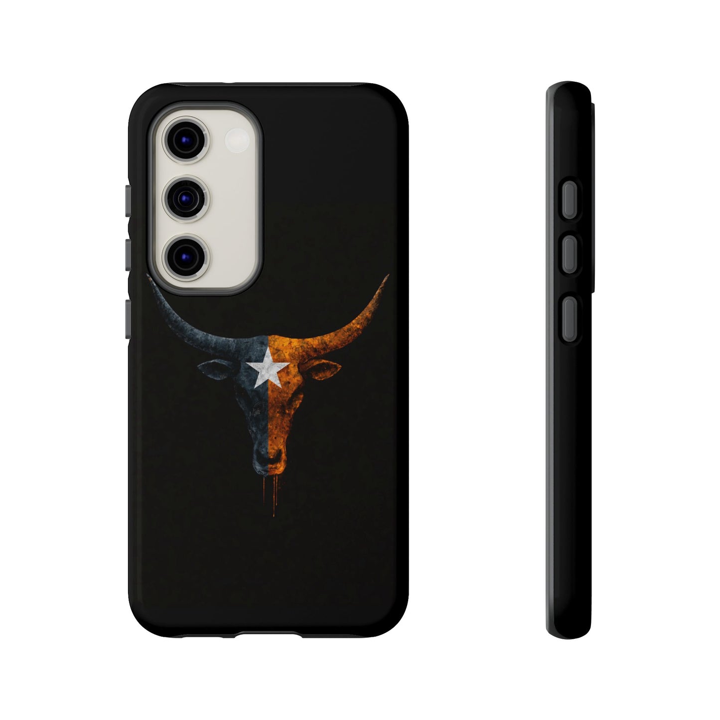 Texas Longhorn Skull Phone Case Western Cowboy Bull iPhone Samsung Cover