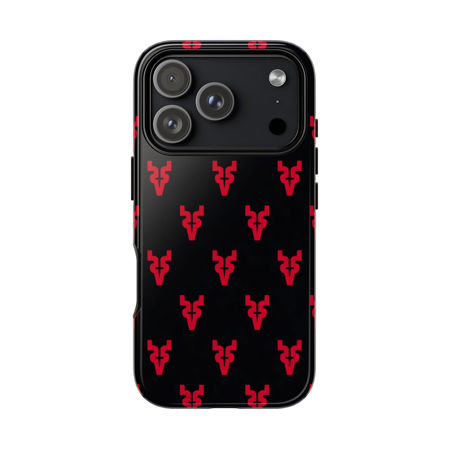 Mazatlán Bull Phone Case – Black Red Streetwear Tough Shockproof Cover