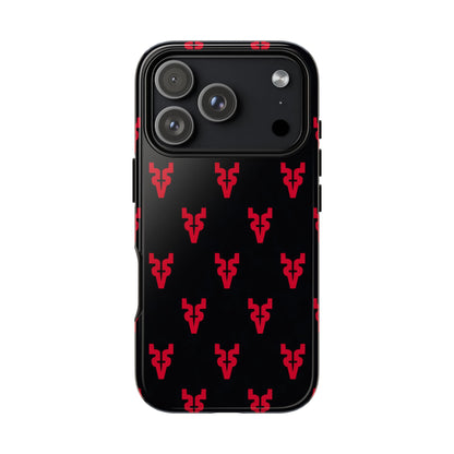 Mazatlán Bull Phone Case – Black Red Streetwear Tough Shockproof Cover