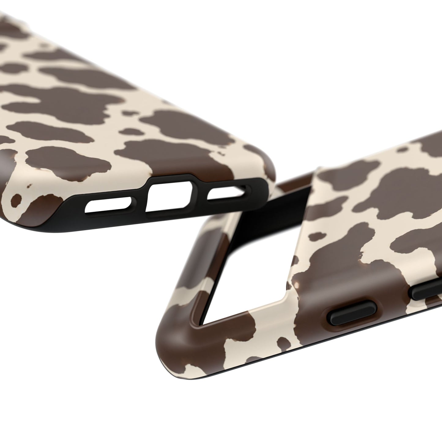 Western Cow Print Tough Phone Case for iPhone Samsung Galaxy Pixel