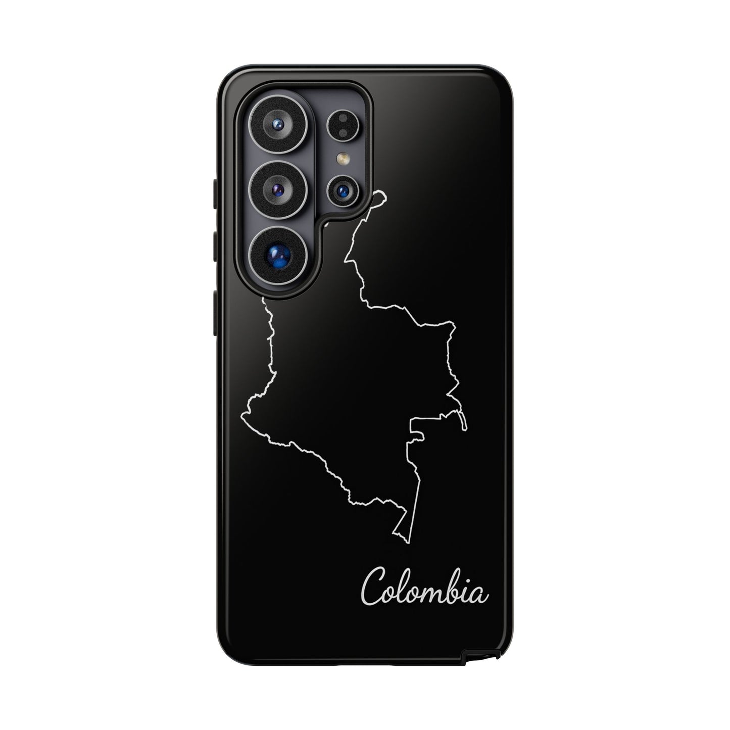 Colombia Outline Phone Case – Minimal Country Map Tough Case (iPhone, Samsung, Pixel)