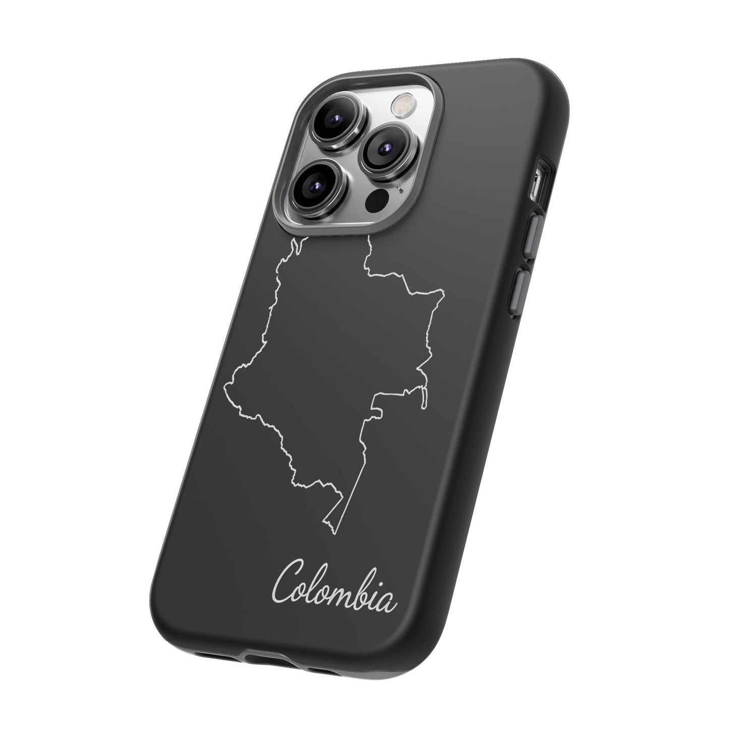 Colombia Outline Phone Case – Minimal Country Map Tough Case (iPhone, Samsung, Pixel)