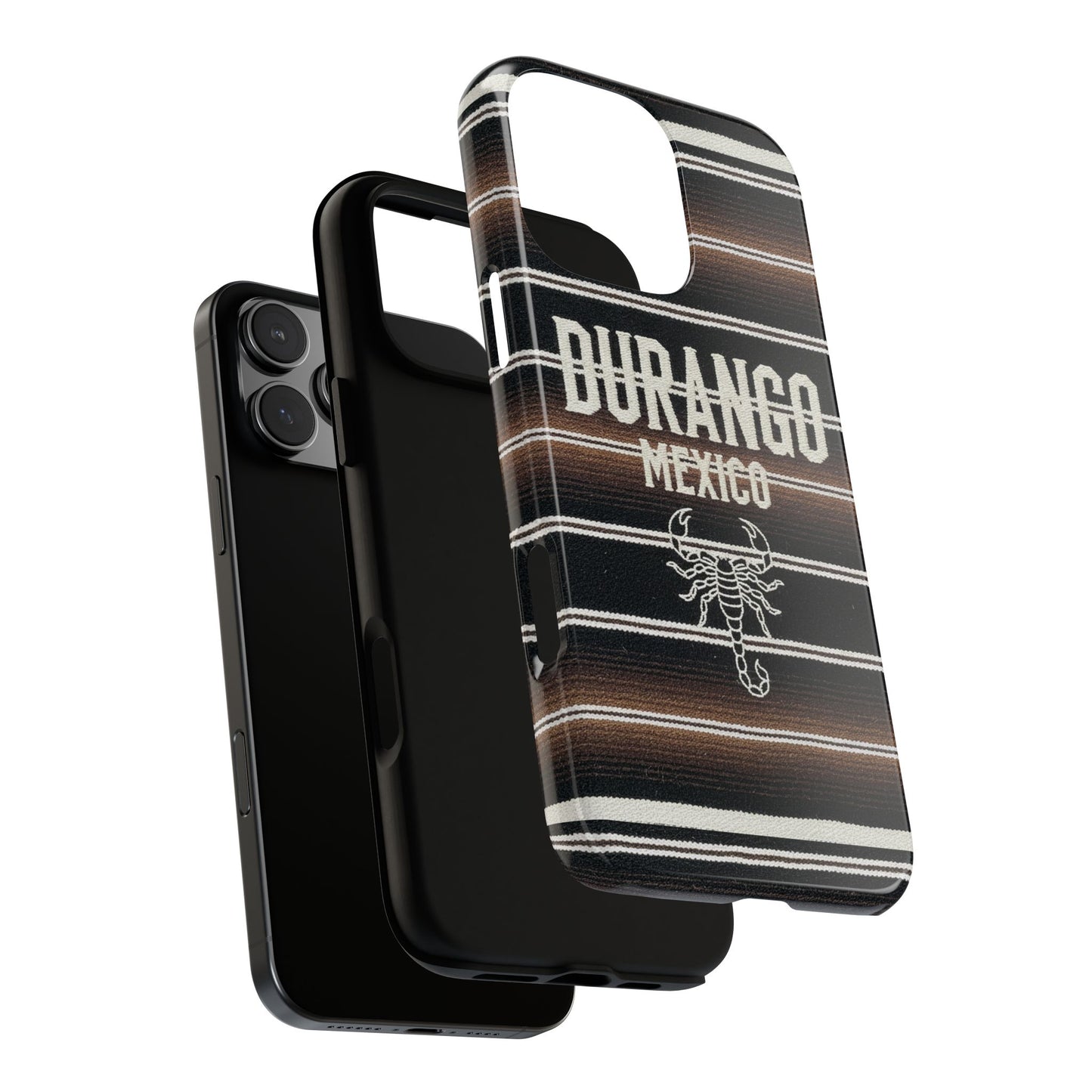 Durango Mexico Phone Case | Serape Scorpion Western Design | Mexican Heritage Tough Case for iPhone & Samsung