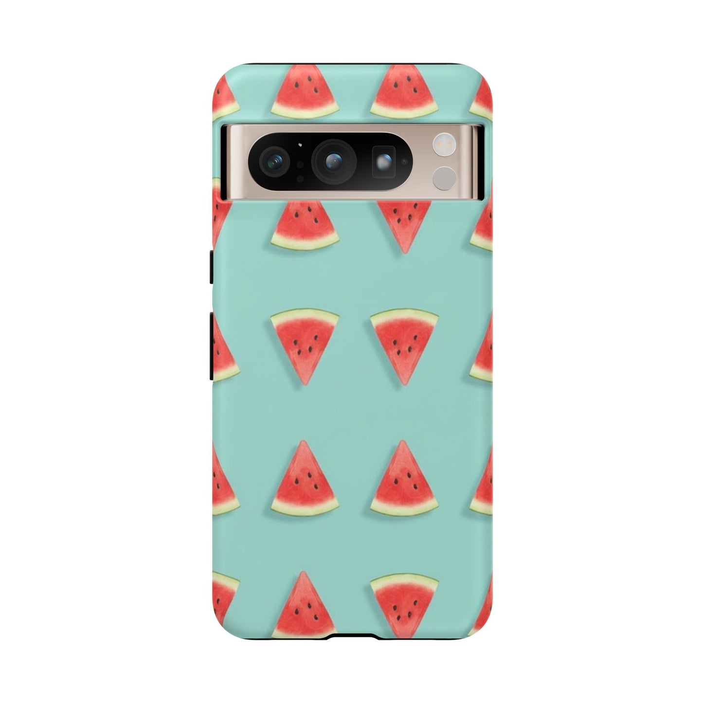 Watermelon Phone Case – Pastel Blue Summer Fruit Tough Case (iPhone, Samsung, Pixel)