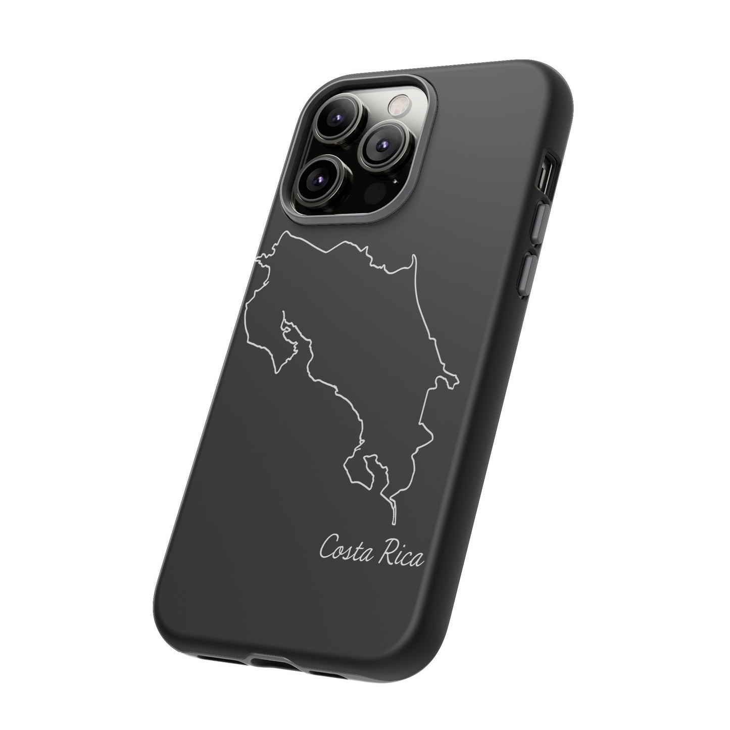 Costa Rica Outline Phone Case – Minimal Country Map Tough Case (iPhone, Samsung, Pixel)