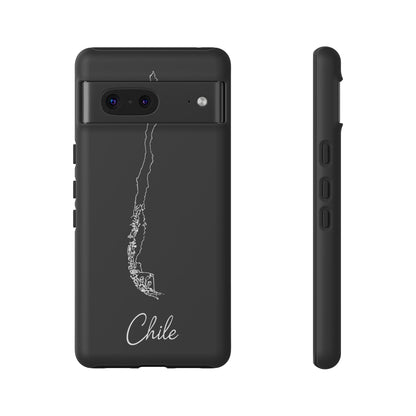 Chile Outline Phone Case – Minimal Country Map Tough Case (iPhone, Samsung, Pixel)