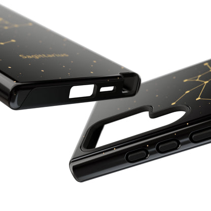 Sagittarius Zodiac Constellation Phone Case – Luxe Gold Celestial Cover