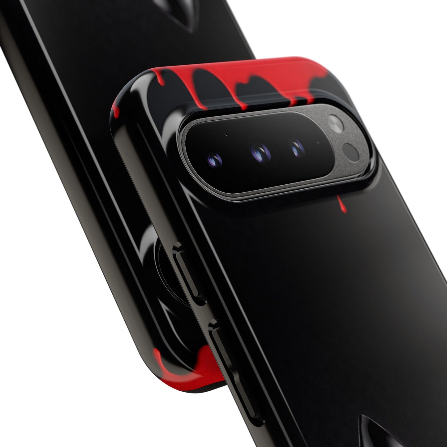 Dark Feminine Red Drip Phone Case – Gothic Glam Tough Cover
