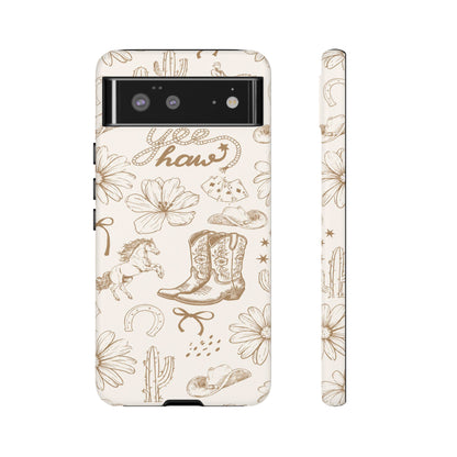 Western Cowgirl Phone Case for iPhone Samsung Galaxy Pixel Tough Case