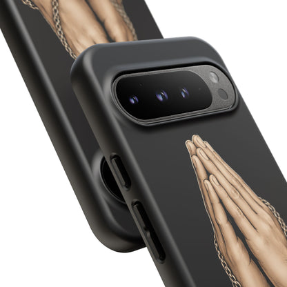 Praying Hands Cross Phone Case – Christian Faith Scripture Cover