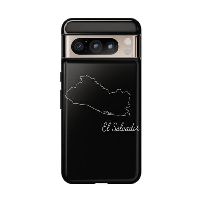 El Salvador Outline Phone Case – Minimal Country Map Tough Case (iPhone, Samsung, Pixel)