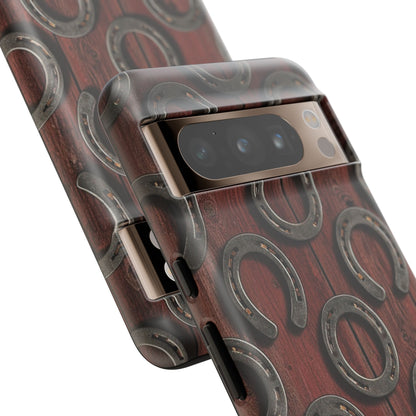Rustic Horseshoe Western Phone Case – Cowboy Country Ranch Tough Case