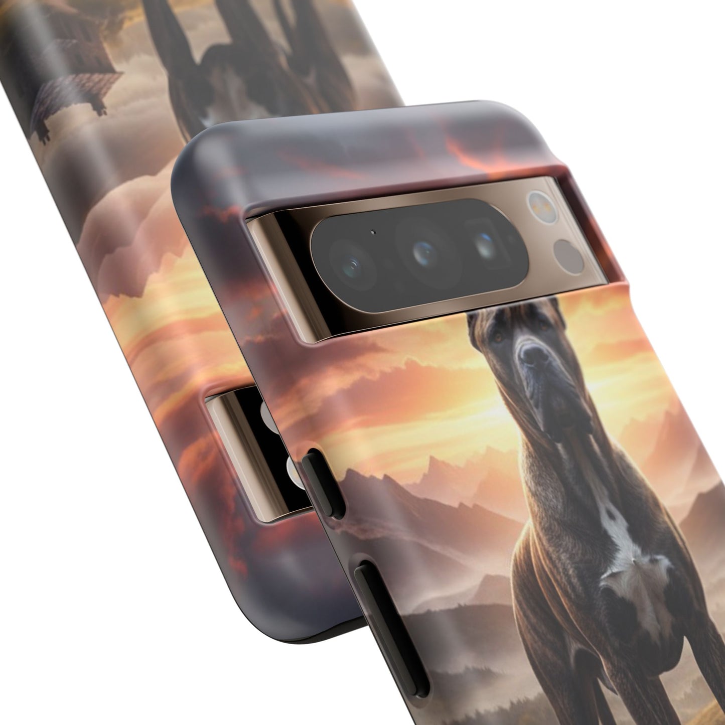Cane Corso Phone Case – Guard Dog Sunset Tough Case (iPhone, Samsung, Pixel) | Dog Lover Gift