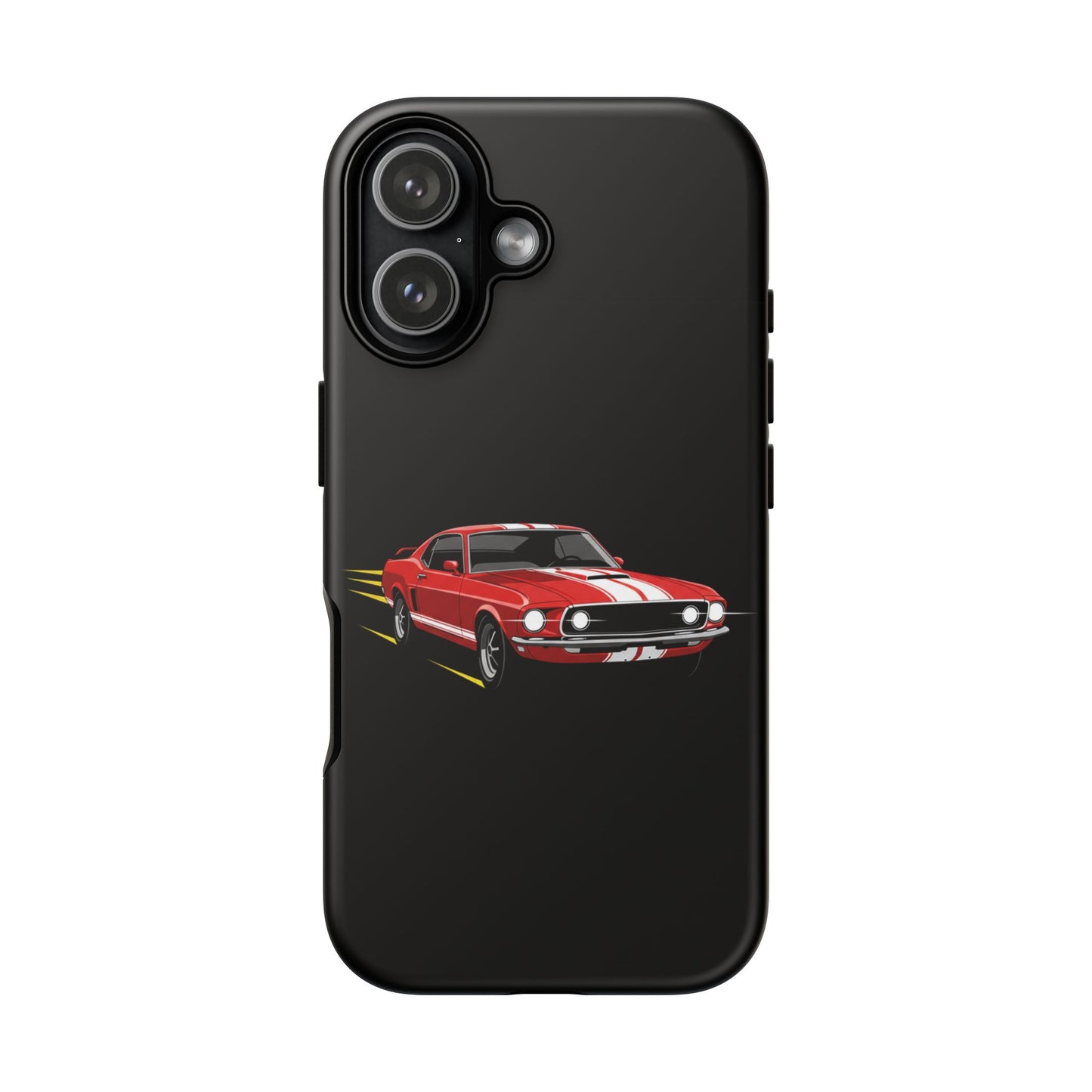 Red Muscle Car Phone Case – Classic Car Racing Tough Protective Case