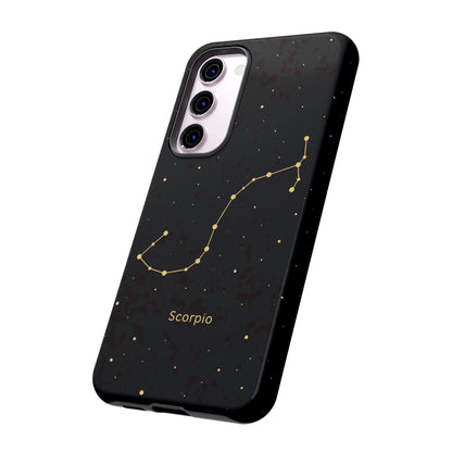 Scorpio Zodiac Constellation Phone Case – Luxe Gold Celestial Cover