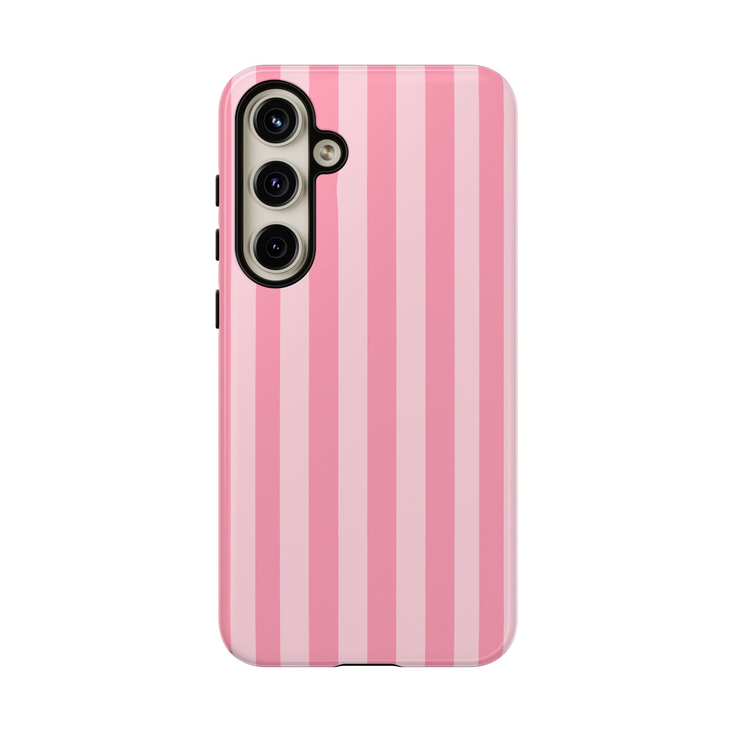 Pink Vertical Stripe Phone Case | Minimal Pastel Stripes Tough Case