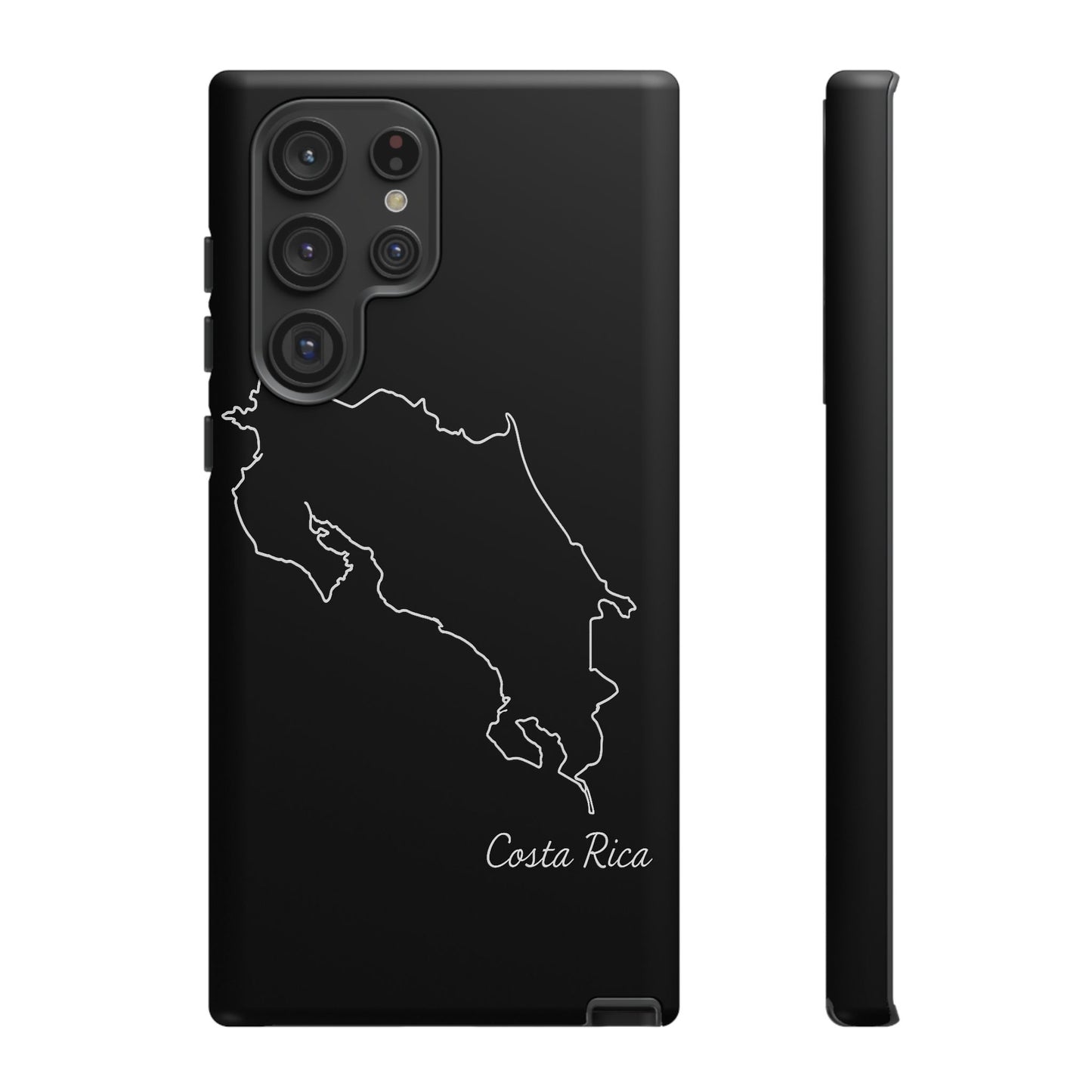 Costa Rica Outline Phone Case – Minimal Country Map Tough Case (iPhone, Samsung, Pixel)