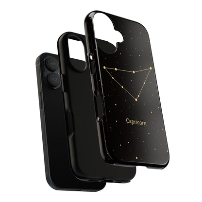 Capricorn Zodiac Constellation Phone Case – Luxe Gold Celestial Cover