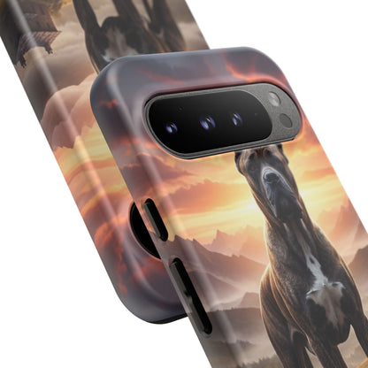 Cane Corso Phone Case – Guard Dog Sunset Tough Case (iPhone, Samsung, Pixel) | Dog Lover Gift