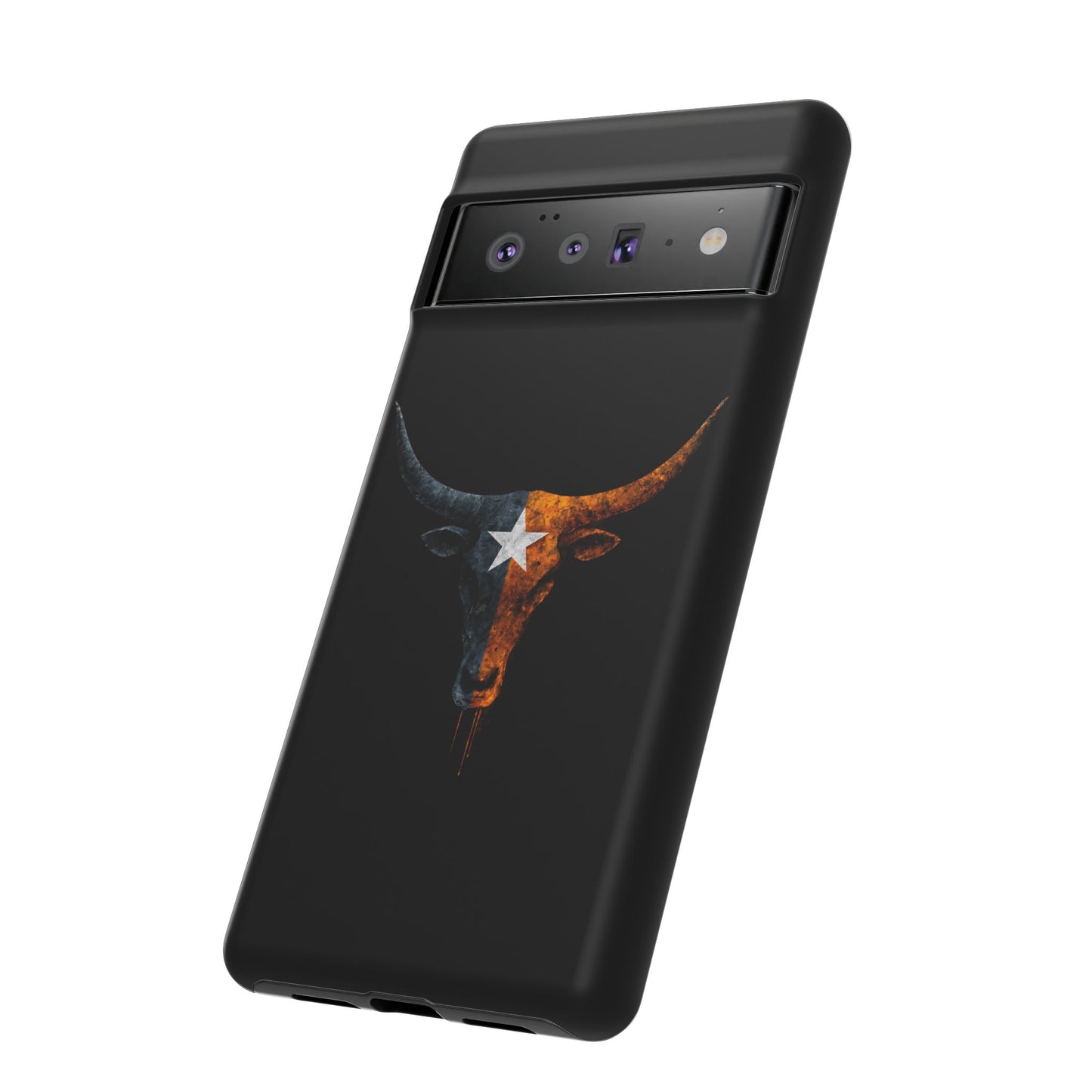 Texas Longhorn Skull Phone Case Western Cowboy Bull iPhone Samsung Cover