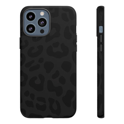 Black Leopard Phone Case | Matte & Glossy Tough Protective iPhone Case