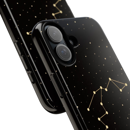 Aquarius Zodiac Constellation Phone Case – Luxe Gold Celestial Cover