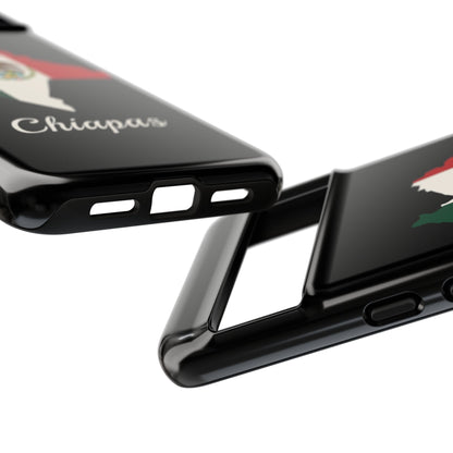 Chiapas Mexico Flag Map Phone Case | Mexican American Pride Tough Case for iPhone & Samsung
