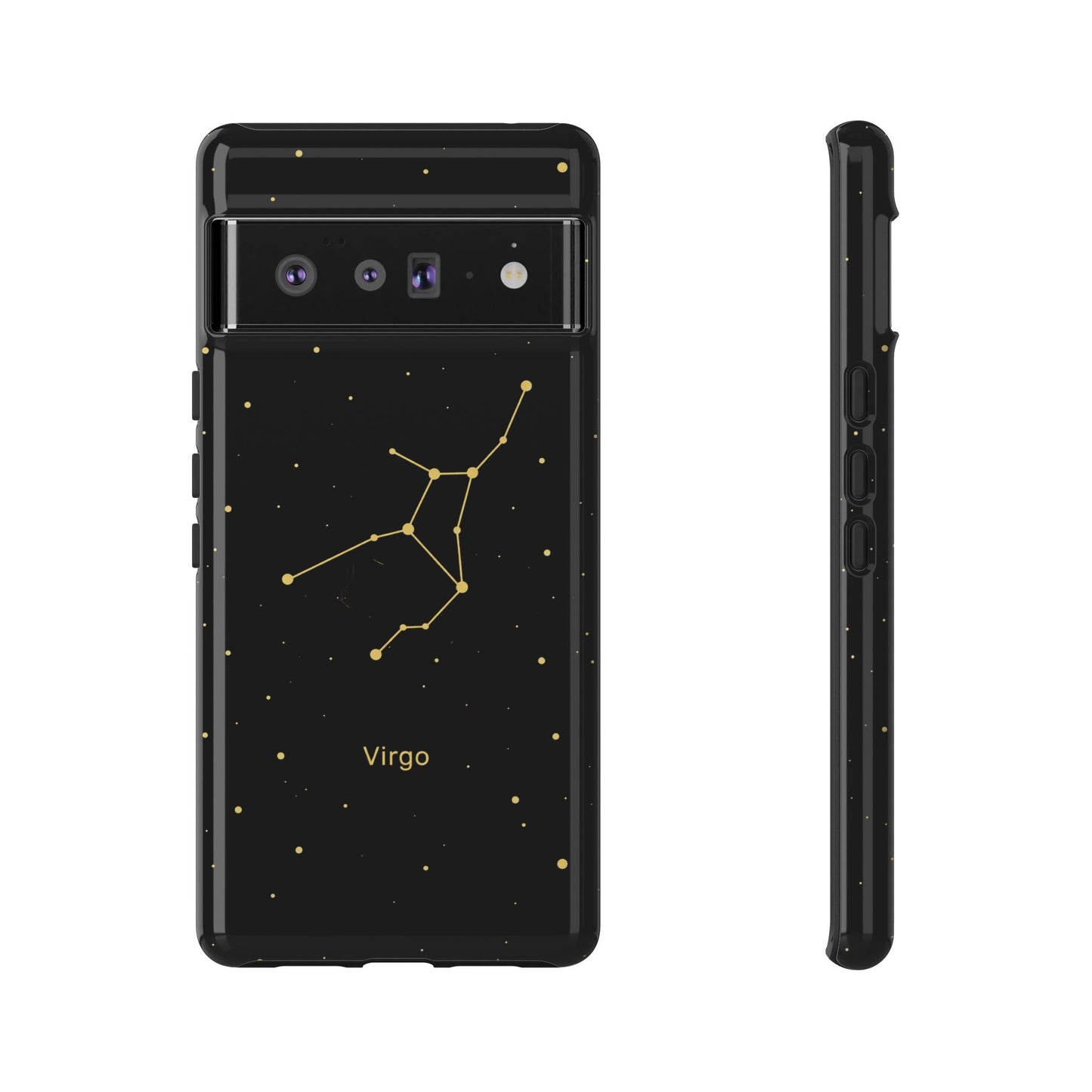 Virgo Zodiac Constellation Phone Case – Luxe Gold Celestial Cover