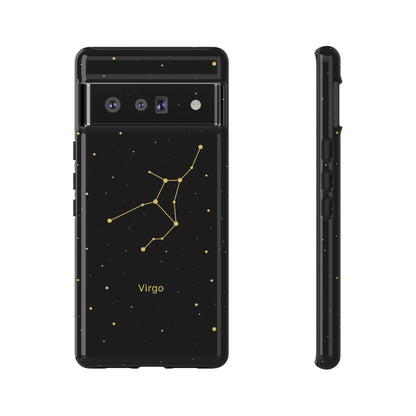 Virgo Zodiac Constellation Phone Case – Luxe Gold Celestial Cover