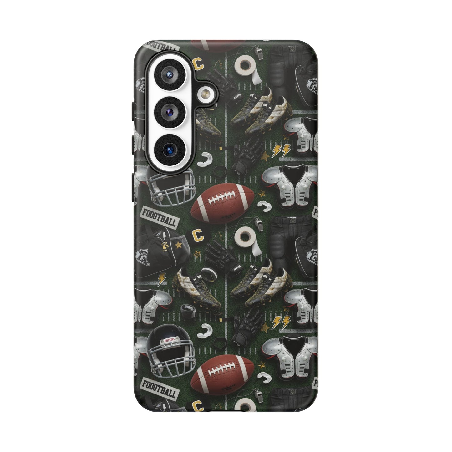 Football Pattern Phone Case – Sports Fan Tough Protective Game Day Case