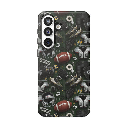 Football Pattern Phone Case – Sports Fan Tough Protective Game Day Case