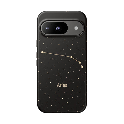 Aries Zodiac Constellation Phone Case – Luxe Gold Celestial Cover
