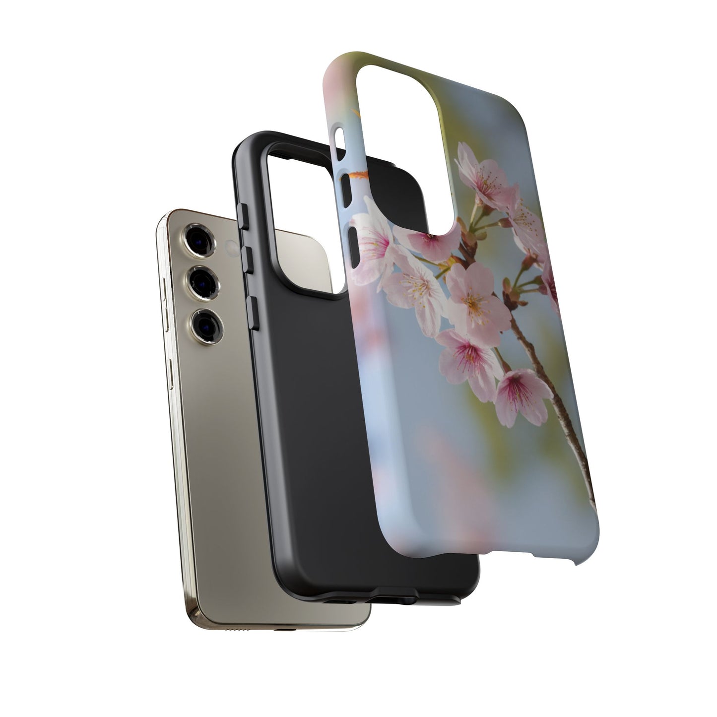 Cherry Blossom Phone Case – Pink Floral Tough Case (iPhone, Samsung Galaxy, Pixel)