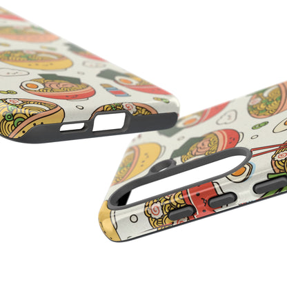 Kawaii Ramen Phone Case – Cute Japanese Food Pattern | Noodle Bowl Aesthetic Case