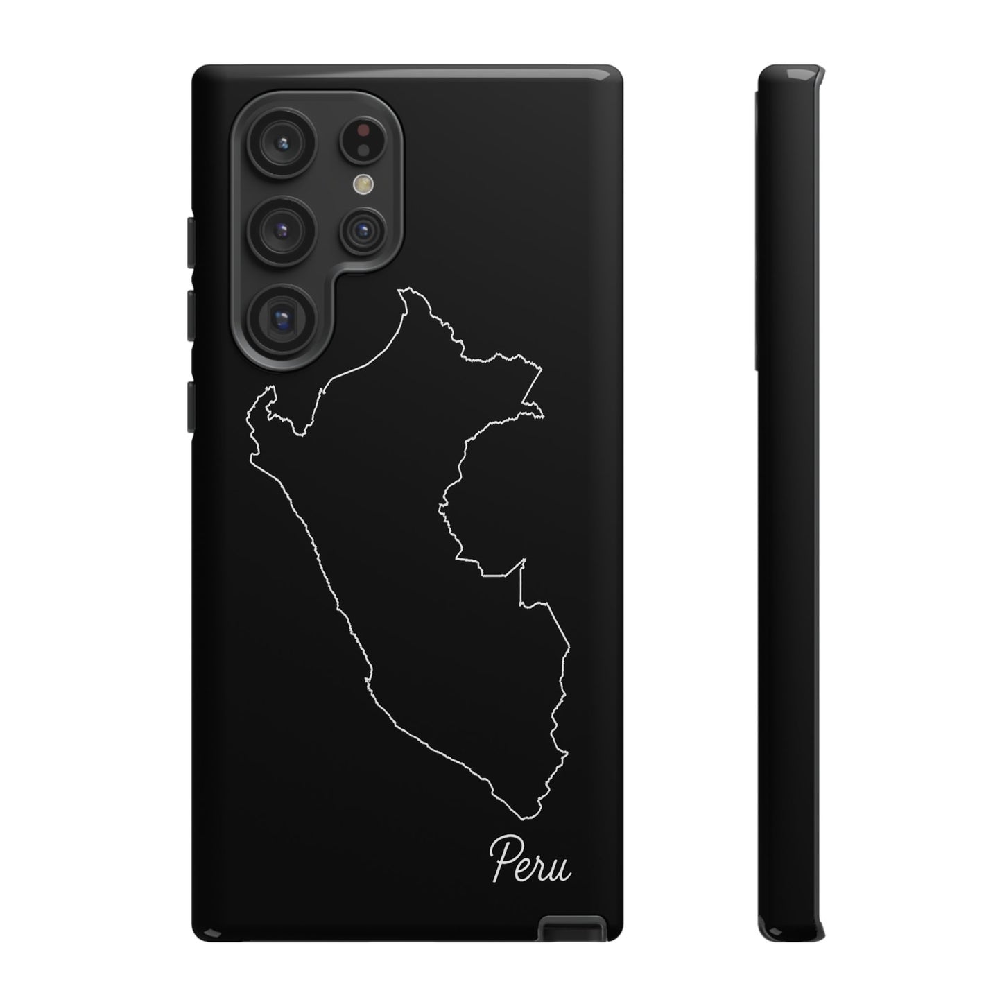 Peru Outline Phone Case – Minimal Country Map Tough Case (iPhone, Samsung, Pixel)