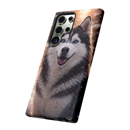 Siberian Husky Tough Phone Case | Blue Eyes Dog Cover Protective iPhone Case