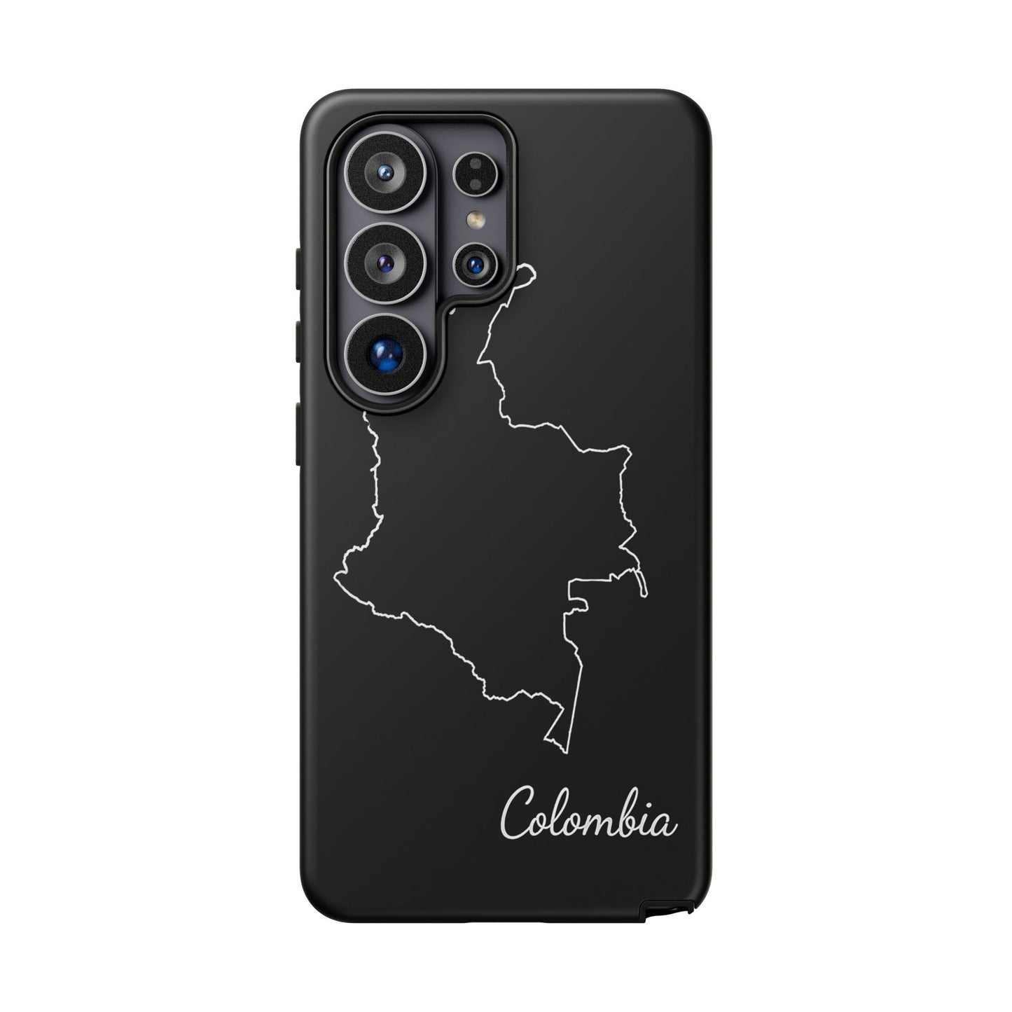 Colombia Outline Phone Case – Minimal Country Map Tough Case (iPhone, Samsung, Pixel)