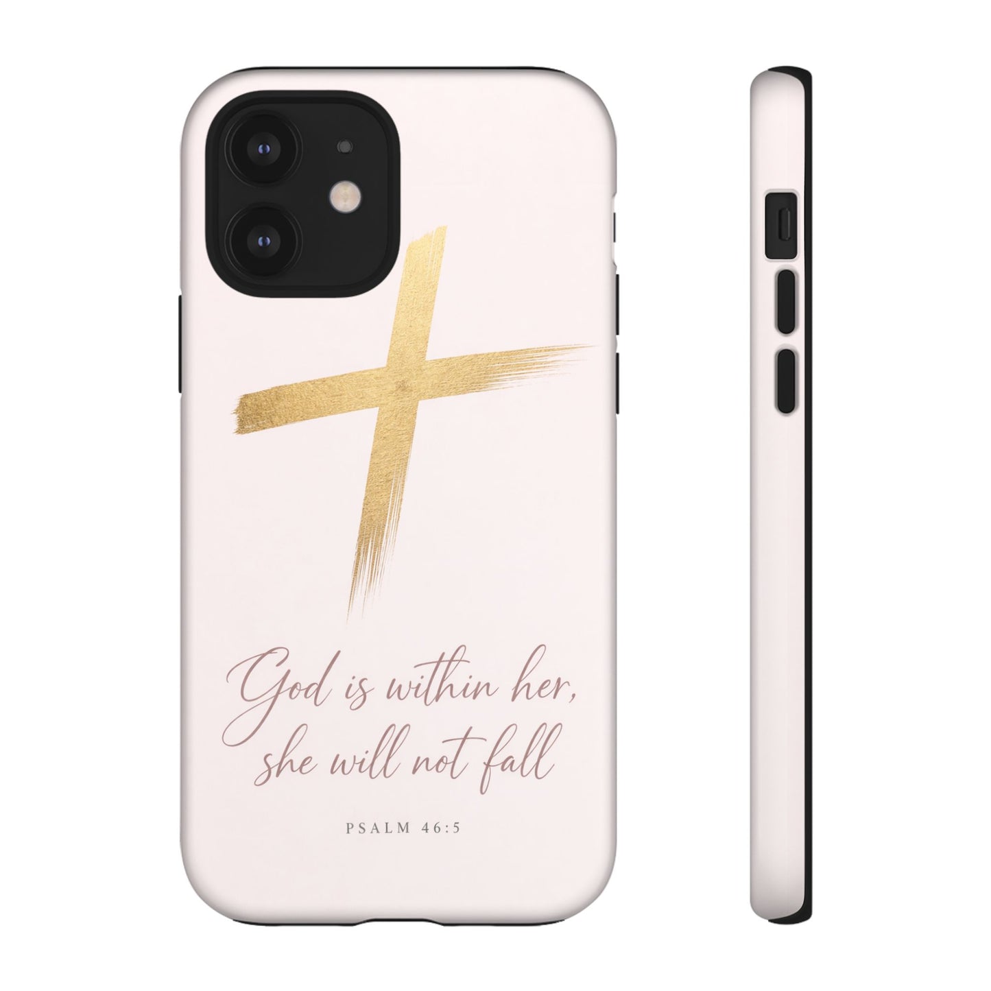 Psalm 46:5 God Is Within Her Christian Cross Phone Case Faith Gift