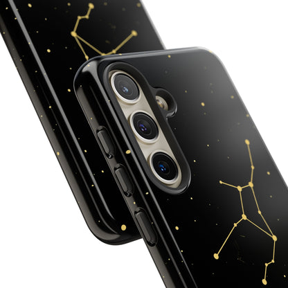 Virgo Zodiac Constellation Phone Case – Luxe Gold Celestial Cover