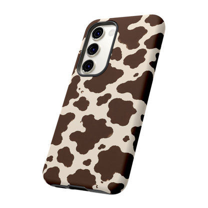 Western Cow Print Tough Phone Case for iPhone Samsung Galaxy Pixel