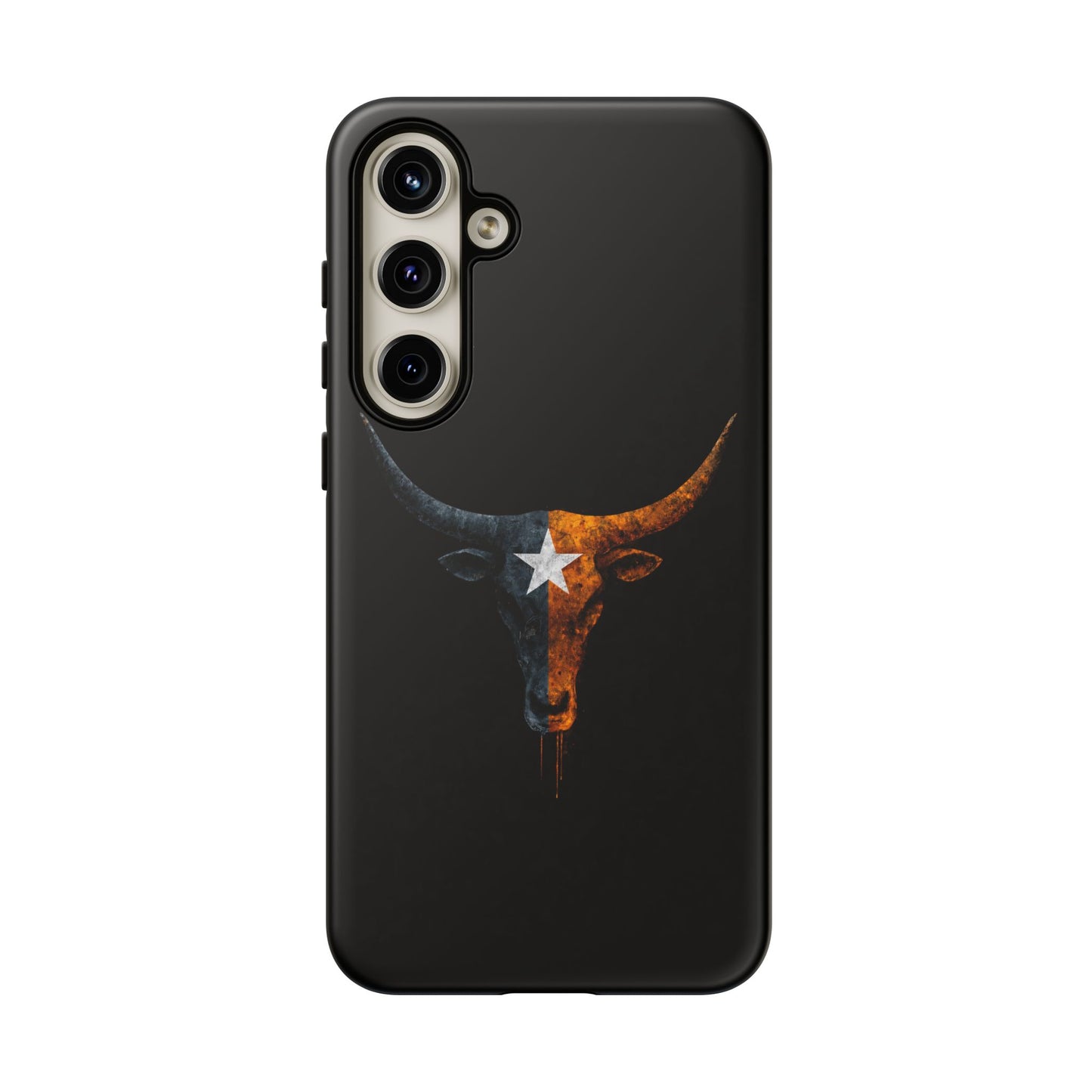 Texas Longhorn Skull Phone Case Western Cowboy Bull iPhone Samsung Cover