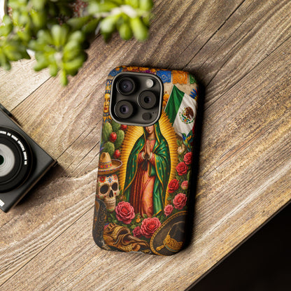 Virgen de Guadalupe Phone Case Mexican Floral iPhone Samsung Pixel Case