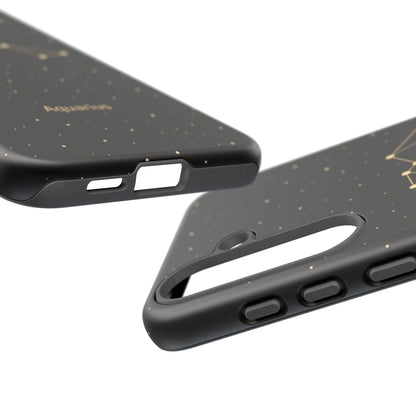 Aquarius Zodiac Constellation Phone Case – Luxe Gold Celestial Cover
