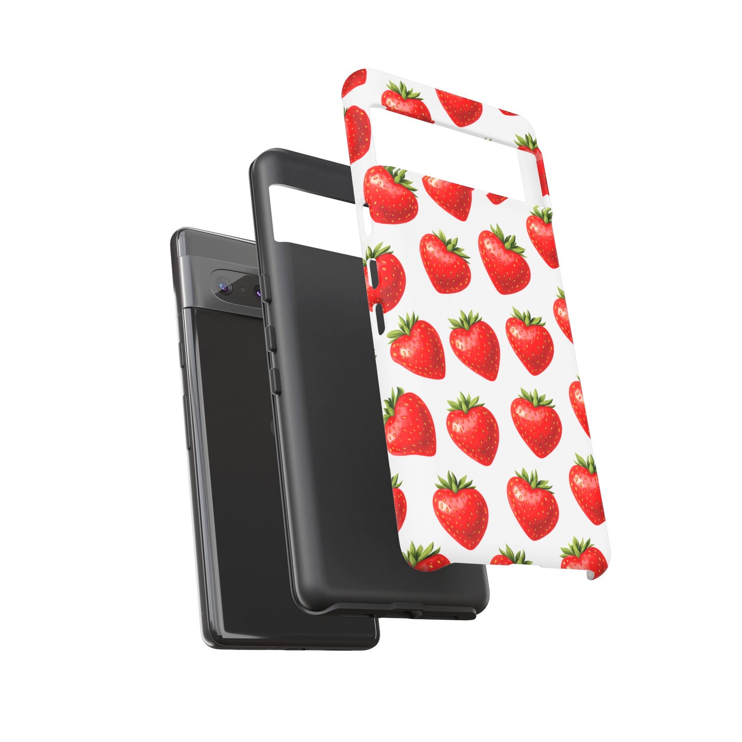 Cute Strawberry Phone Case – Aesthetic Fruit Pattern Protective Cover for Iphone, Samsung Galaxy and Pixel